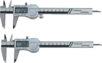 Messschieber digital mit Glasmassstab mm/Zoll Tiefenmass rechteckig Datenausgang 150 mm / 0.01/0.0005" - toolster.ch