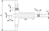 TESA Pied à coulisse de profondeur règle droite 500TA / 0.05 - toolster.ch