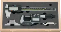 NERIOX Jeu d'instruments 3 pièces, livré dans un étui en bois BASIC-DIGITAL - toolster.ch