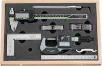 NERIOX Messwerkzeugsatz 7-teilig, im Holzetui CLASSIC-DIGITAL - toolster.ch