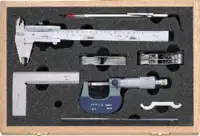 NERIOX Messwerkzeugsatz 7-teilig, im Holzetui CLASSIC-ANALOG - toolster.ch