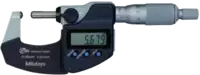 MITUTOYO Micromètre digital avec faces de mesure sphérique 0...25 / 0.001 / IP65 - toolster.ch