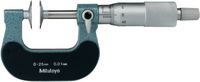 MITUTOYO Bügelmessschraube für Zahnweitenmessung 0...25 / 0.01 - toolster.ch