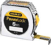 STANLEY Rollmeter  POWERLOCK  VISIO / mm im Kunststoffgehäuse verchromt 5 m - toolster.ch