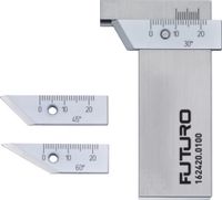 FUTURO Fasenmessgerät Messbereich 0...10 mm, Nonius 0.1 mm 0...10 / 0.1 / 30°/45°/60° - toolster.ch
