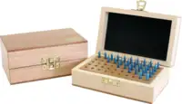 CARY Jeu de jauges tampons  TXH acier, 21 pcs. 0.30...0.50 / ±0.0004 - toolster.ch