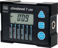 TESA Clinomètre digital CLINOBEVEL 1 USB set incl. software et câble ±45° / 0.02 mm/m - toolster.ch