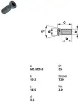 FUTURO Vis pour plaquette amovible 1335 - toolster.ch