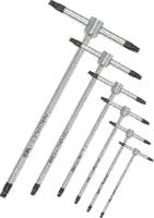 USAG Satz Stiftschlüssel mit T-Griff für TORX®-Schrauben T6-T25 / 8-teilig - toolster.ch