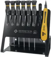 BERNSTEIN Jeu d'outils électronique ESD Vario 8 / 4-620-VC 8 pièces / 150 x 80 x 200 mm - toolster.ch