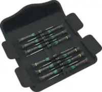 WERA Elektronik-Schraubenziehersatz Kraftform Micro 12 Universal 1 12-teilig - toolster.ch