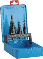 Sortiment Mehrstufenbohrer aus BRW 257500,in Metallkassette L1-S, L2-S, L3-S  (je 1 Stk.) - toolster.ch