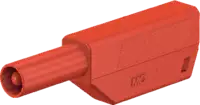 MULTI CONTACT 4mm Stecker stapelbar SLS425-SE/Q/N rot - toolster.ch