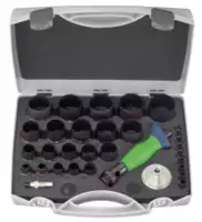 NERIOX Jeu d'emporte-pièces Avec poignée bicomposant 32 pièces, 2 à 50 mm - toolster.ch