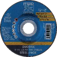 PFERD Meule à tronçonner et à ébarber DUODISC® 115x2.8 (E 115-2.8 A 46 P PSF-INOX-DUO) - toolster.ch