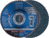 PFERD Fächerschleifscheibe  POLIFAN Ø 115, K 60 (PFF SG POWER STEELOX) - toolster.ch
