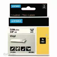 DYMO Schriftbandkassette 9mm x 5.5m 18443 / schwarz auf weiss - toolster.ch