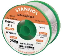 STANNOL Lötdraht Kristall 611 0.7 mm / Spule zu 250 g - toolster.ch