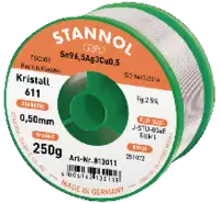 STANNOL Lötdraht Kristall 611 0.5 mm / Spule zu 250 g - toolster.ch