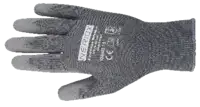 NERIOX Gants tricotés en polyester Worker, gris 9 / lot de 12 paires - toolster.ch