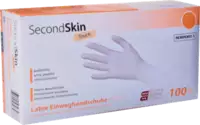 SECONDSKIN Einweg-Naturlatex-Handschuhe SecondSkin Touch L - toolster.ch
