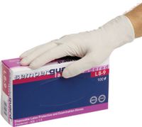 SEMPERGUARD Einweg-Latex-Handschuhe gepudert, in Dispenserbox zu 100 Stück S (6-7) - toolster.ch SEMPERGUARD Einweg-Latex-Handschuhe gepudert, in Dispenserbox zu 100 Stück S (6-7) - toolster.ch