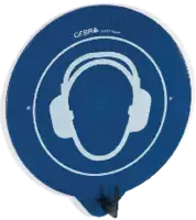 GEBRA SecuPoint Wandhaken Gehörschutz tragen blau - toolster.ch