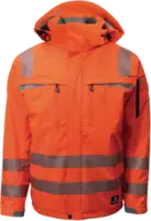 BORMIO Warnschutz-Softshell-Winterjacke Brisi, orange M - toolster.ch