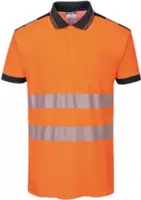 PORTWEST PW3 Warnschutz Poloshirt T180 orange/schwarz S - toolster.ch