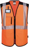 PORTWEST Gilet haute visibilité Executive PW3 PW309 orange/noir L - toolster.ch