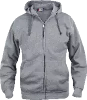 CLIQUE Basic Hoody Full Zip  021034 graumeliert L - toolster.ch