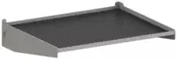 LISTA Zusatzablage schwarz, mit Rillenmatte (BxT) 380x310mm - toolster.ch