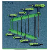 NERIOX Modul 6-kant Schraubenzieherset Mit Seitenantrieb 376 x 395 x 30 mm, 8-teilig - toolster.ch