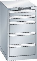 LISTA Schubladenschrank 18x27E (411x572) Schubladen 2x75, 3x150 H 700 Lichtgrau RAL 7035 - toolster.ch LISTA Schubladenschrank 18x27E (411x572) Schubladen 2x75, 3x150 H 700 Lichtgrau RAL 7035 - toolster.ch
