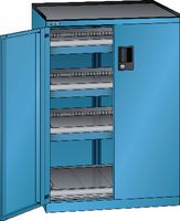 LISTA Armoire à tiroirs 36x27E, 1000x717x600 RAL 5012 RAL 5017 - Brütsch/Rüegger Tools