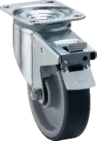 LISTA Roulette pivotante en caoutchouc avec dispositif de verrouillage Ø 100mm - toolster.ch