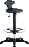BIMOS Sitz-Steh-Stuhl  Flex 3 mit Gleiter/Fussring Integralschaum schwarz - toolster.ch