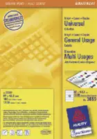 AVERY Weisse Universal-Etikette ZWECKFORM Typ 3659, 97 x 42.3 mm - toolster.ch