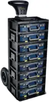 RAACO Système de stockage et transport CM Trolley + CarryMore 80 400 x 550 x 1'100 mm - toolster.ch
