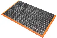 NOTRAX Anti-Ermüdungsmatte Safety Stance™ 549 660 mm x 1020 mm / schwarz-orange - toolster.ch