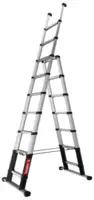 ZARGES Échelle télescopique combinée 3.8 m / 9 marches 9 marches / 3.8 m - toolster.ch