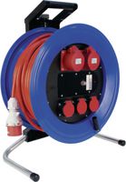 STEFFEN Enrouleur de câble en plastique 40 m, 2 x CEE16/5 + 3 x T25 (IP55) - toolster.ch