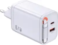 SCHÖNENBERGER Chargeur rapide à 2 ports 67W, blanc - toolster.ch