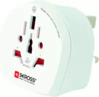SKROSS Reiseadapter  World UK max. 7 A, mit Sicherung - toolster.ch