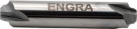 ENGRA Hartmetall-Entgratfräser m. Radius mit Bohrung, ohne Führung Kopf-Ø 6 mm, Schaft-Ø 6 mm, R 0.5 - toolster.ch