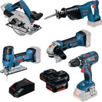 BOSCH Akku-Geräte-Set 5 Tool-Kit mit 3 Akkus und Ladegerät - toolster.ch BOSCH Akku-Geräte-Set 5 Tool-Kit mit 3 Akkus und Ladegerät - toolster.ch