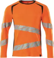 MASCOT T-shirt sécurité manches longues Accelerate Safe orange/anthracite foncé/S - toolster.ch