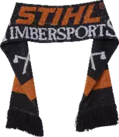 STIHL Schal  TIMBERSPORTS® Jacquardstrick schwarz/orange/weiss - toolster.ch