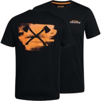 STIHL T-Shirt  TIMBERSPORTS® SCRATCHED AXE L - 56, schwarz - toolster.ch