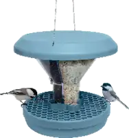 SWISSINNO Vogel-Futtersilo  Smart Birds Modell Davos hellblau - toolster.ch